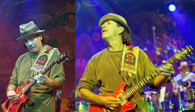 Collage mit Carlos Santana