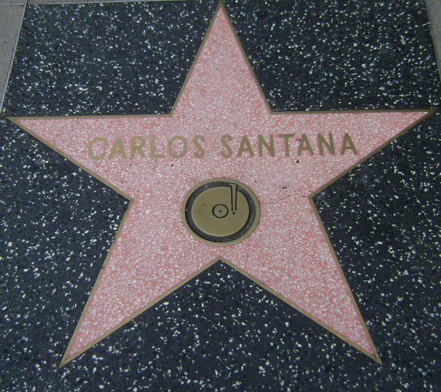 Hollywood-Stern von Carlos Santana
