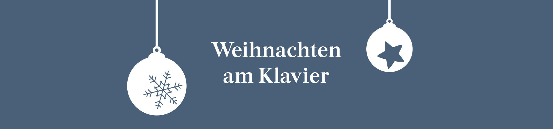 Weihnachten am Klavier