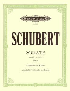 Franz Schubert: "Arpeggione"-Sonate a-moll D 821 für Violoncello und Klavier
