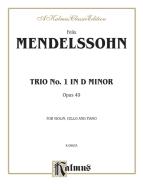 Trio No. 1 in D Minor, Op. 49 (Violin) 