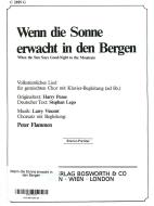 Wenn die Sonne erwacht in den Bergen 