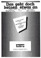 Das geht doch keinen etwas an (C'est bien joli d'entre copains) 