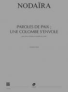 Paroles de paix ; une colombe s'envole 