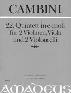 22. Quintett in e-moll 