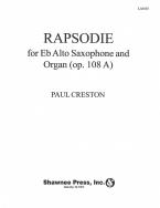 Rhapsodie For Alto Sax And Organ Op.108a 
