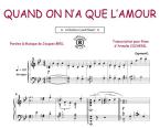 Quand on n'a que l'amour 
