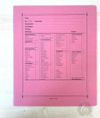 Notenumschlag Quart-Format rot 