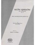 Sechs Sprüche 