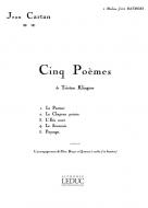 Jean Cartan: 5 Poemes de Tristan Klingsor 
