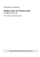 Heilger Geist, du Tröster mein 