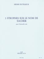 3 Strophes sur Le Nom de Paul Sacher 