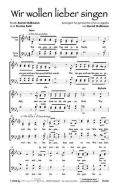 Wir wollen lieber singen! 