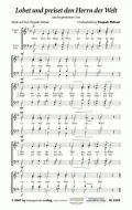 Lobet und preiset den Herrn der Welt 