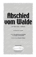 Abschied vom Walde 