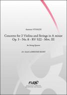 Concerto for 2 Violins and Strings in A minor Op. 3 No. 8 RV 522 Mvt. III 