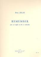 Betsy Jolas: Remember 