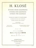 Etudes De Genre et De Mecanisme Saxophone Mib 
