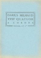 Quatuor a Cordes No. 18 