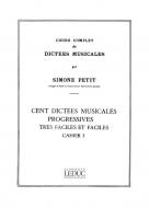 Cours Complet de Dictees Musicales Vol. 1 