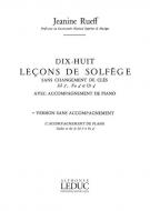 18 Lecons de Solfège 