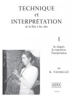 Technique et Interpretation De La Flute A Bec Alto 