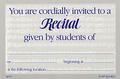 Recital Invitation 