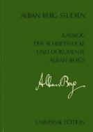 Katalog der Schriftstücke und Dokumente Alban Bergs 1/2 