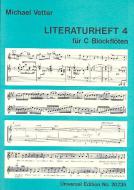 Literaturheft 4 für C-Blockflöten 