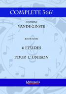 Complete 366' Book XXII Etudes pour l'Unison 
