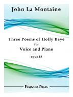 3 Poems of Holly Beye op. 15 