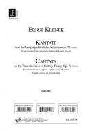 Kantate von der Vergänglichkeit des Irdischen op. 72 