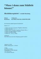 Muss i denn zum Städtele hinaus 