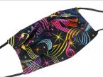 Gesichtsmaske mit Musik - Design 35: 'a colorful statement' 