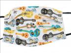 Gesichtsmaske mit Musik - Design 40: Gitarre bunt 