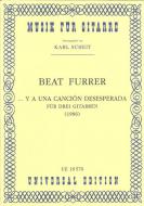 Y a una canción desesperada 