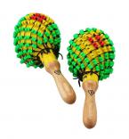 Plastic Beaded Maracas - Yellow 