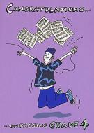 Music Gallery Congratulations Card - Grade 4 (Boy) 