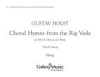 Choral Hymns from the Rig-Veda, Group 3 