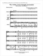 Thy Wisdom, Lord, All Thought Transcendeth 