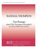 Two Passages from The Testament of Freedom 