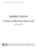 Variants in Memoriam John Cook 