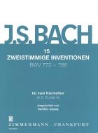 15 zweistimmige Inventionen BWV 772-786 