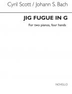 Scott/Bach Jig Fugue In G 2 Pianos/4 Hands 