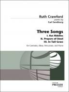Three Songs to Poems by Carl Sandburg 