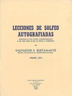 Bustamante Lecciones De Solfeo I 
