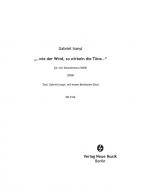 ...wie der Wind, so wirbeln die Töne… 