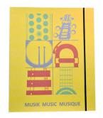 Orchestermappe bunt mit Gummibandverschluß 