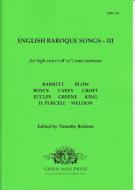 English Baroque Songs 3 