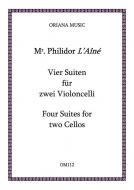 4 Suiten für 2 Violoncelli 